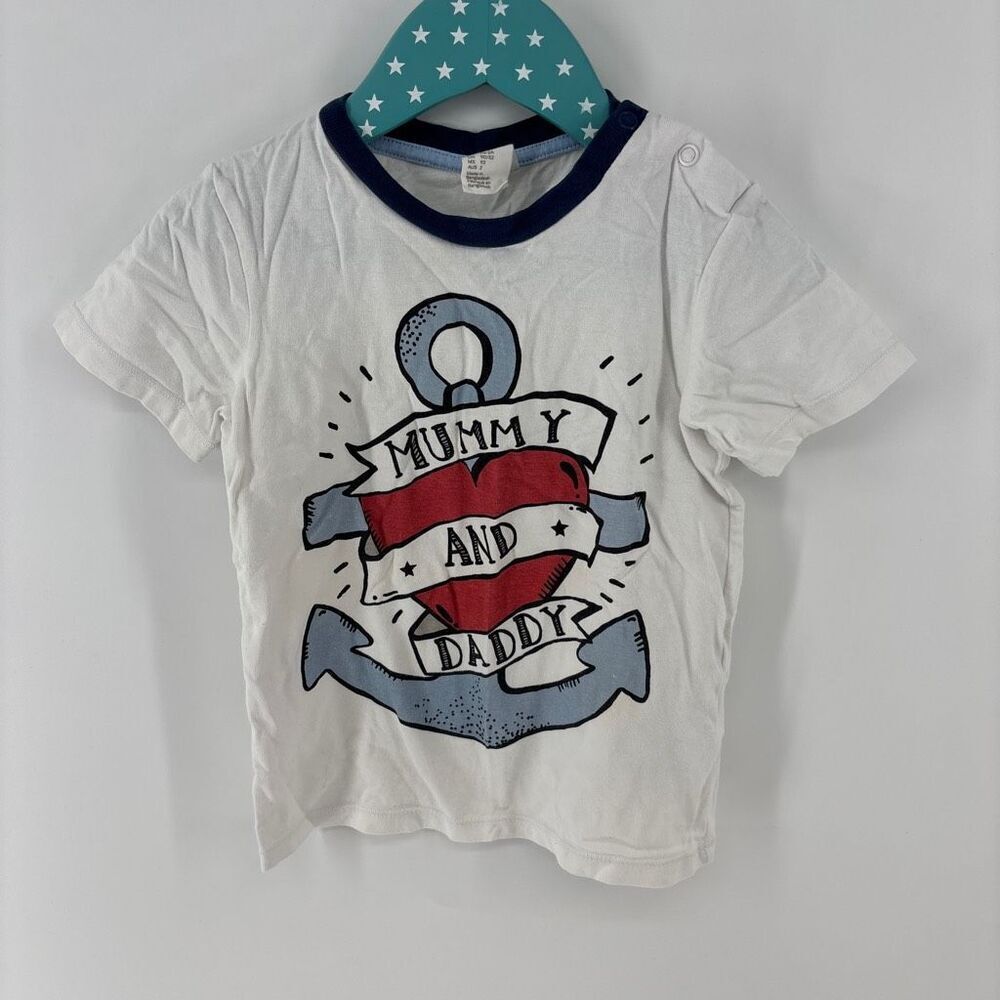 H&M anchor tattoo style tshirt kids